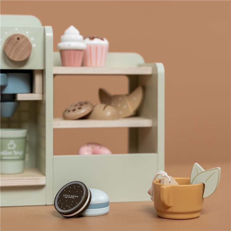 Café corner de madera de Little Dutch