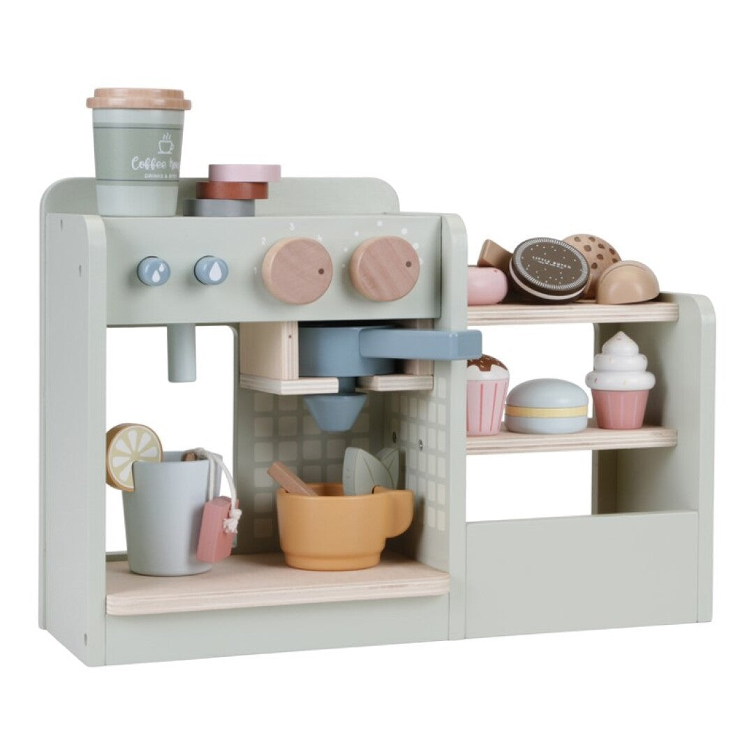Café corner de madera de Little Dutch