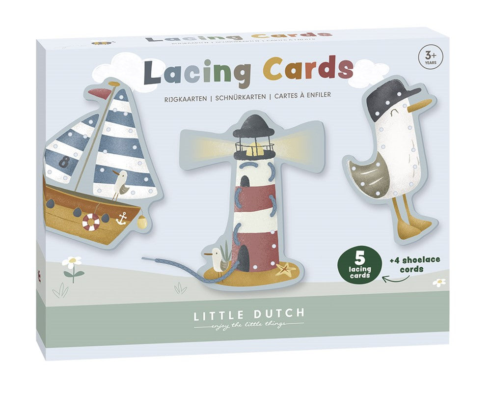 Tarjetas para enlazar cordones Sailors Little Dutch