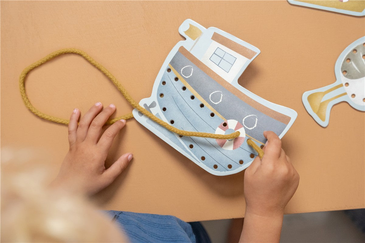 Tarjetas para enlazar cordones Sailors Little Dutch