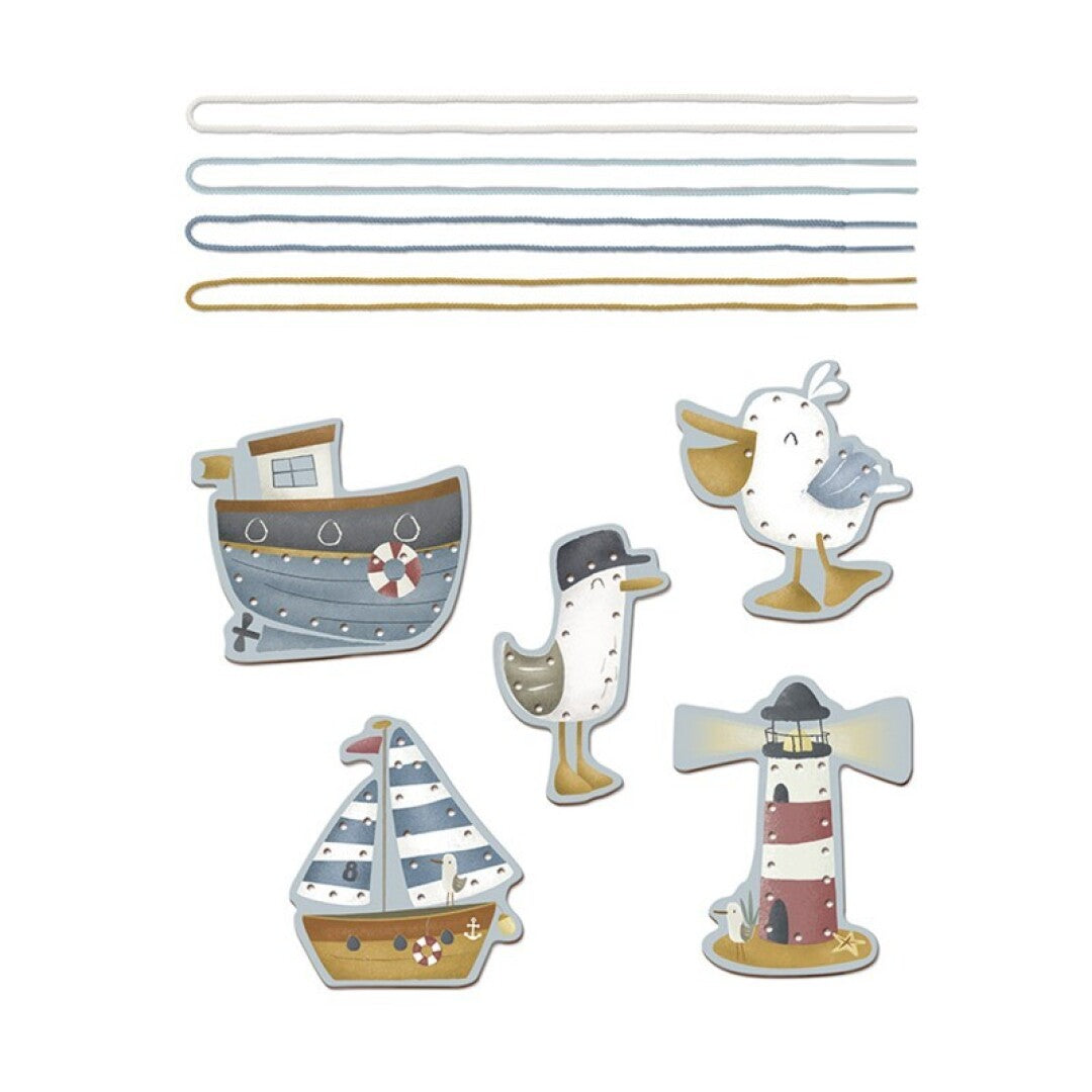 Tarjetas para enlazar cordones Sailors Little Dutch