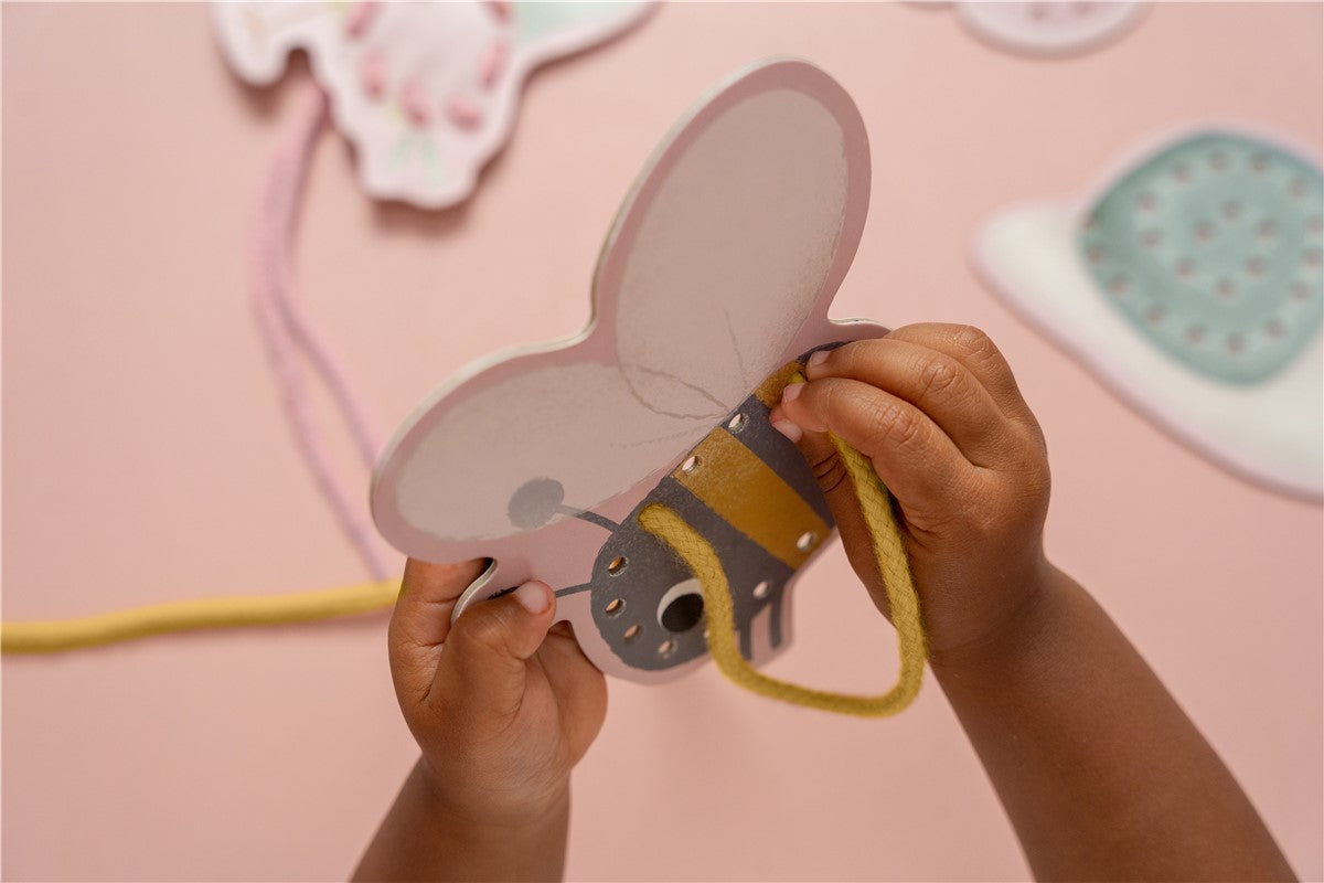 Tarjetas para enlazar cordones Flores Little Dutch