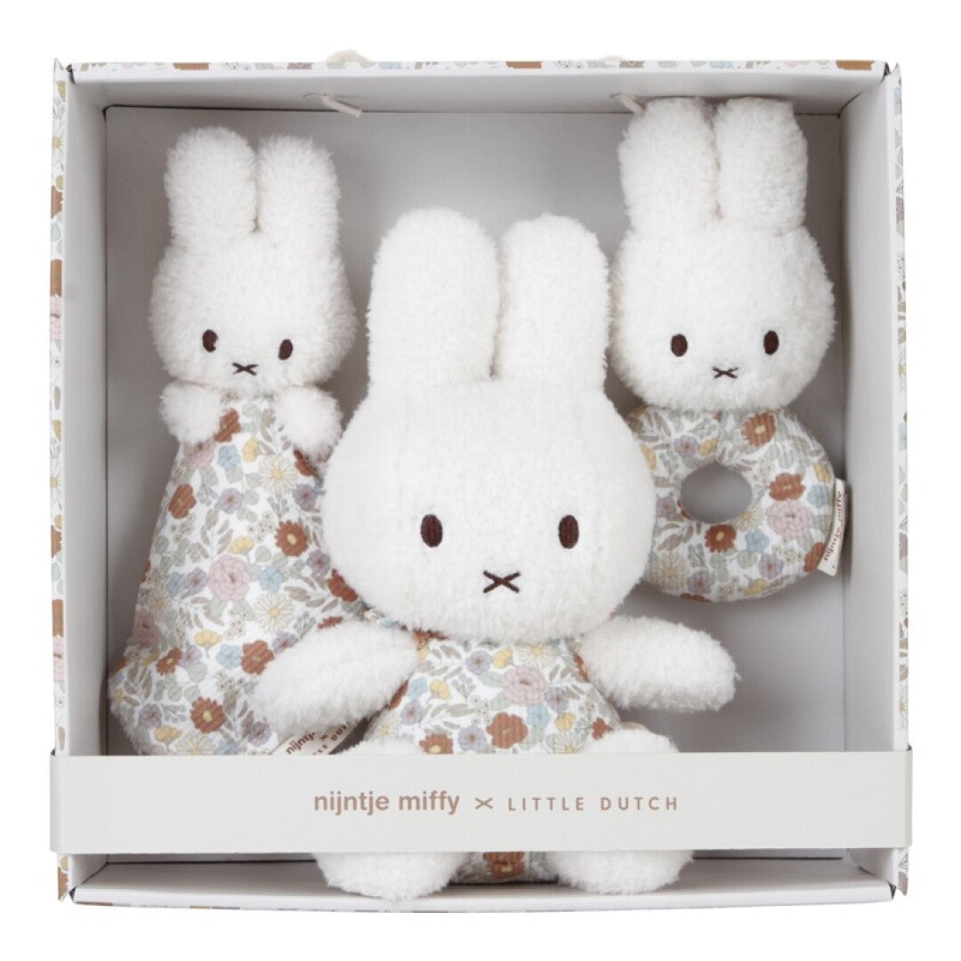 Caja regalo bebé Miffy Vintage Flores Little Dutch