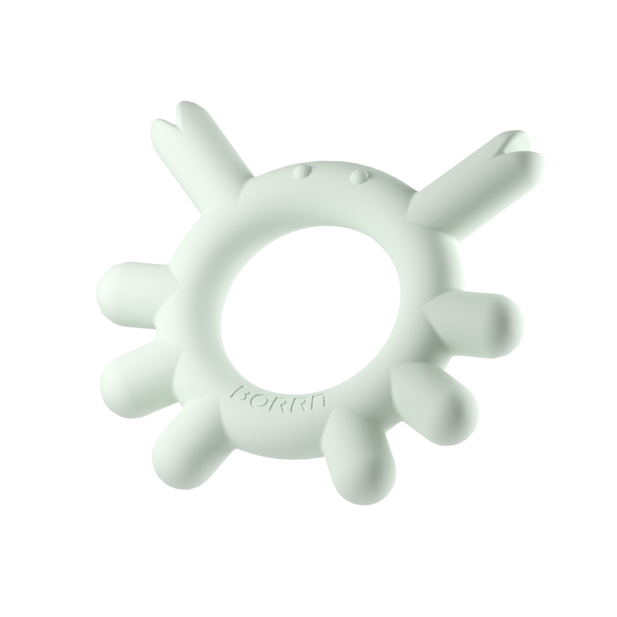 Mordedor de silicona Borrn Cangrejo verde