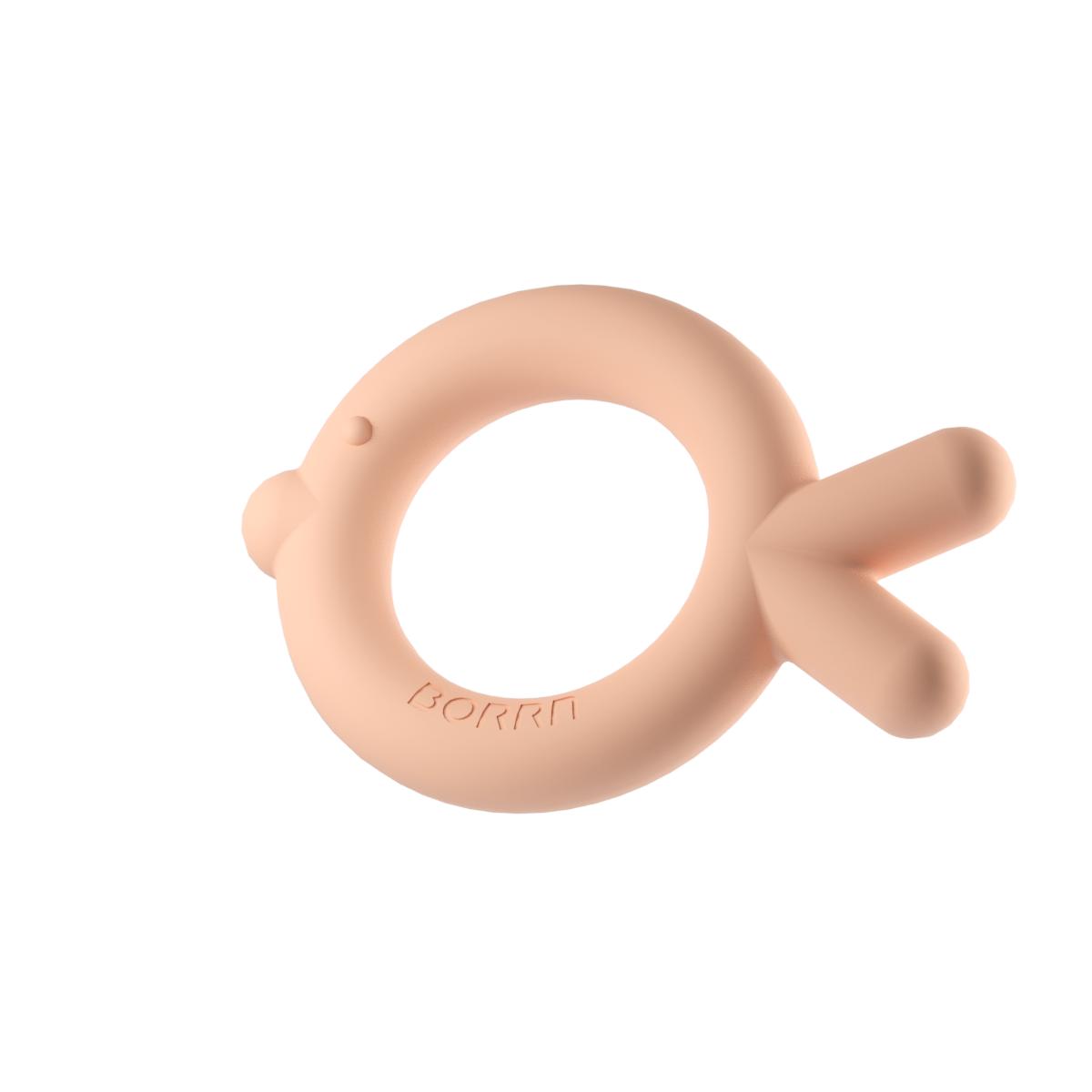 Mordedor de silicona Borrn Pez naranja