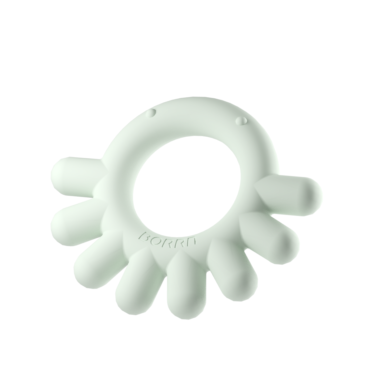 Mordedor de silicona Borrn Pulpo verde