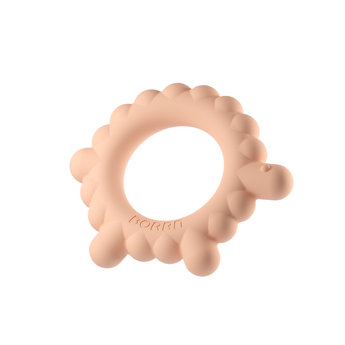 Mordedor de silicona Borrn Oveja naranja