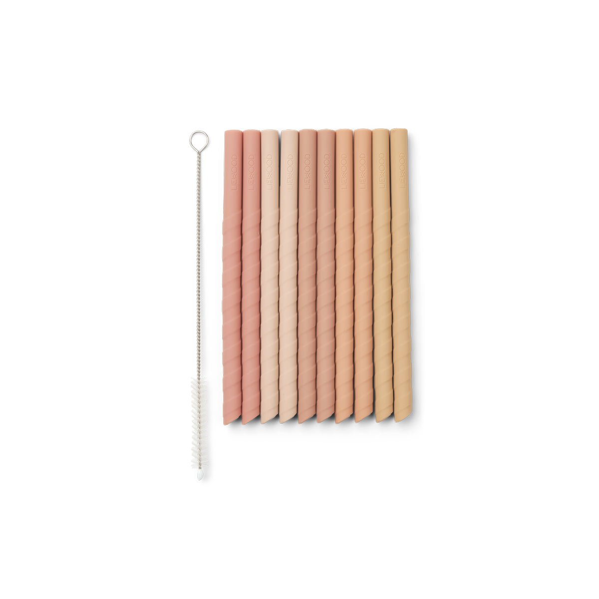Set de 10 Pajitas de Silicona Timoti | Rose Mix Liewood