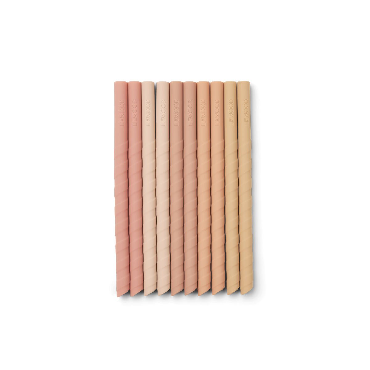 Set de 10 Pajitas de Silicona Timoti | Rose Mix Liewood