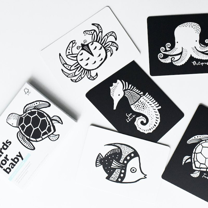 Tarjetas de Wee Gallery Oceano Art Cards contraste