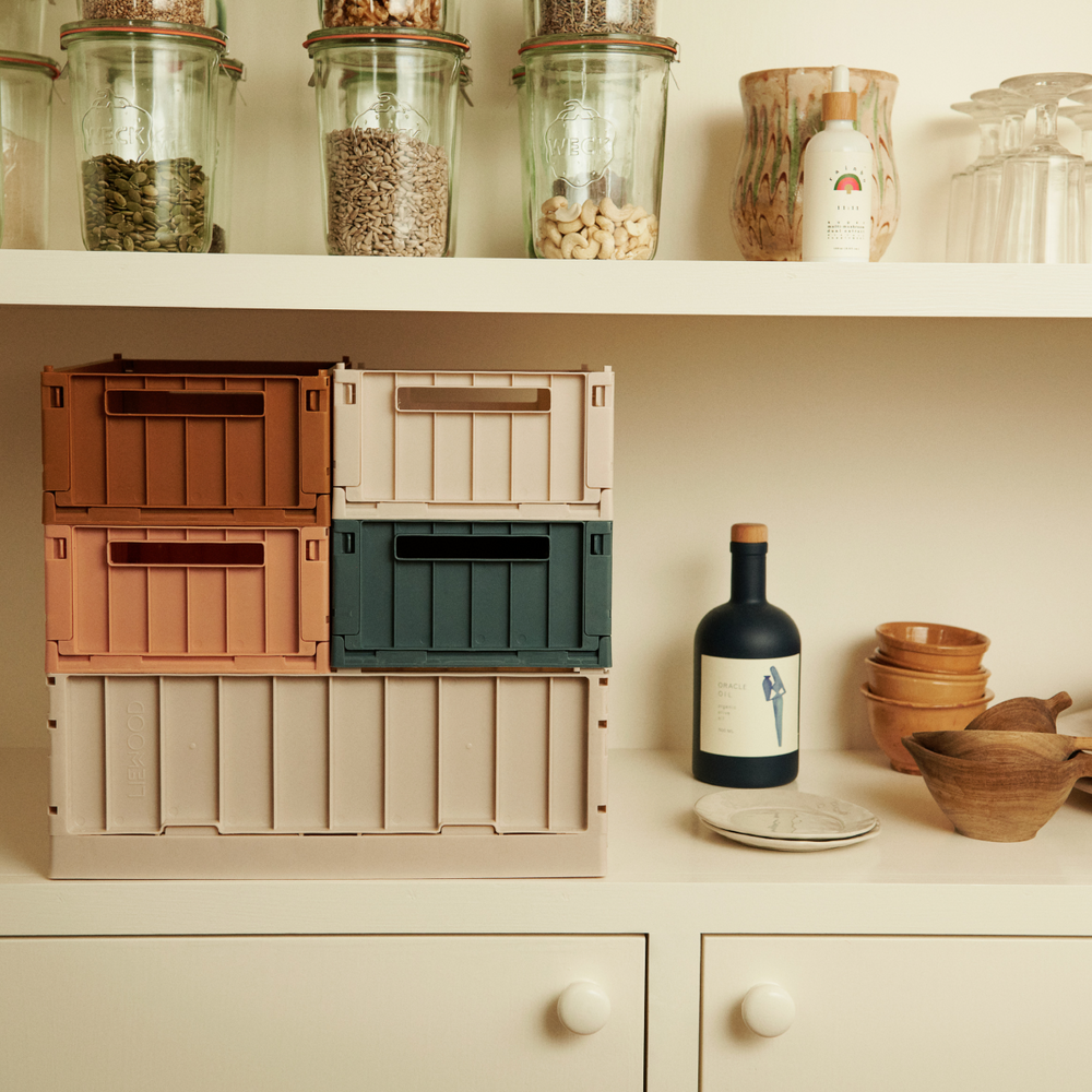 Pack de 2 Caja Plegable Mediana Weston Caramelo de Liewood