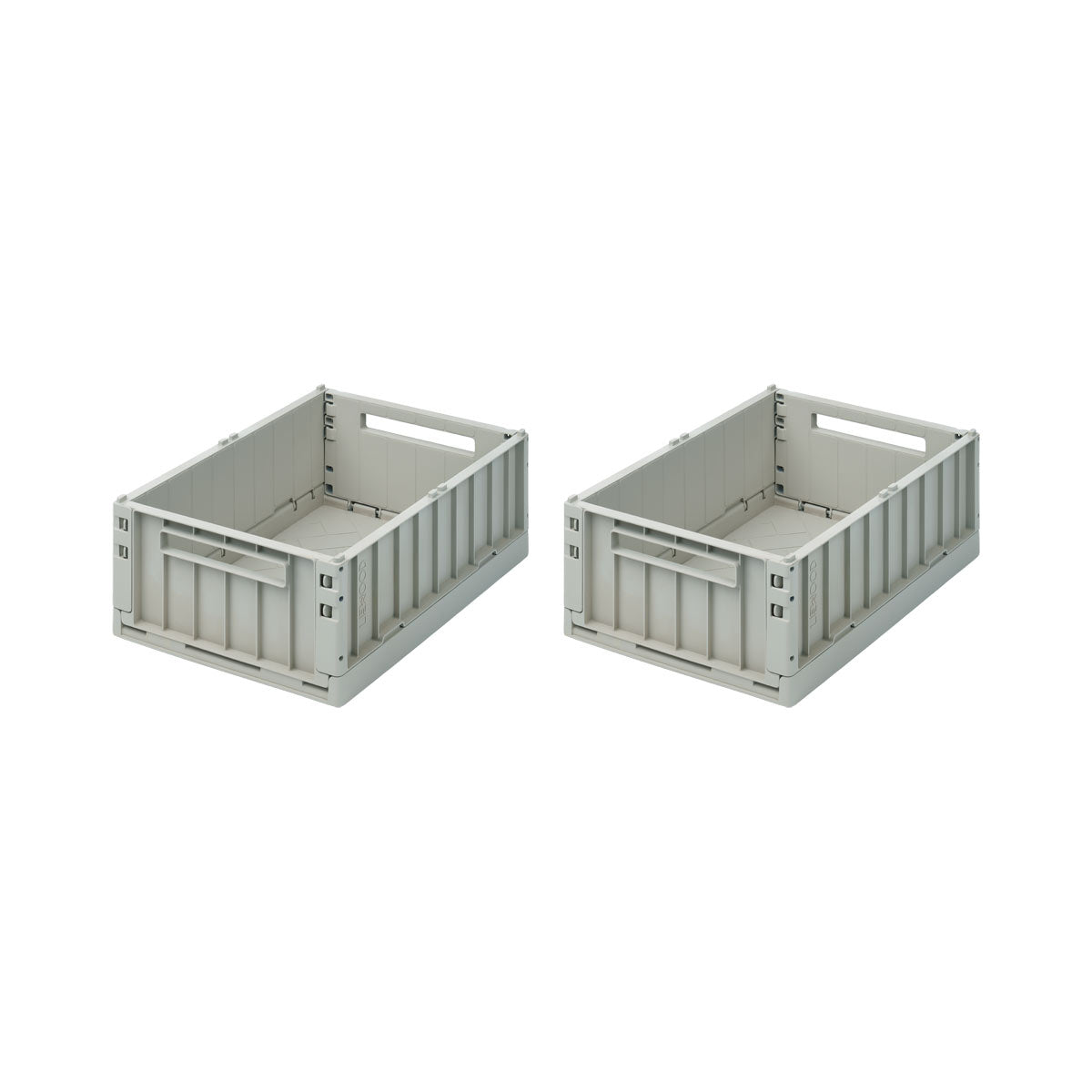 Pack de 2 Caja Plegable Mediana Weston Azul de Liewood
