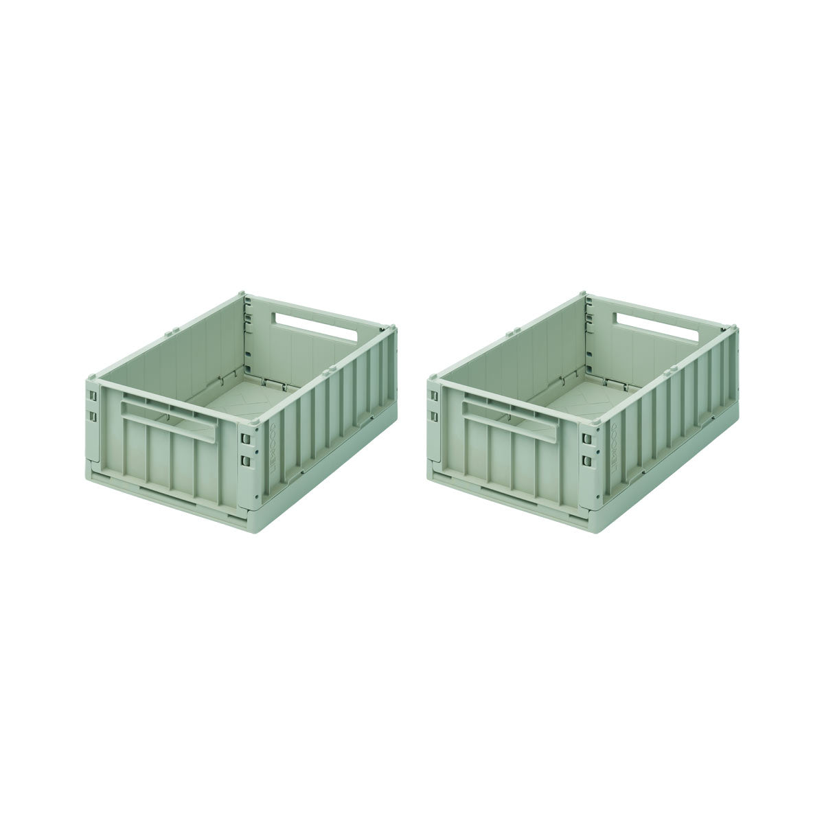 Pack de 2 Caja Plegable Mediana Weston Menta de Liewood