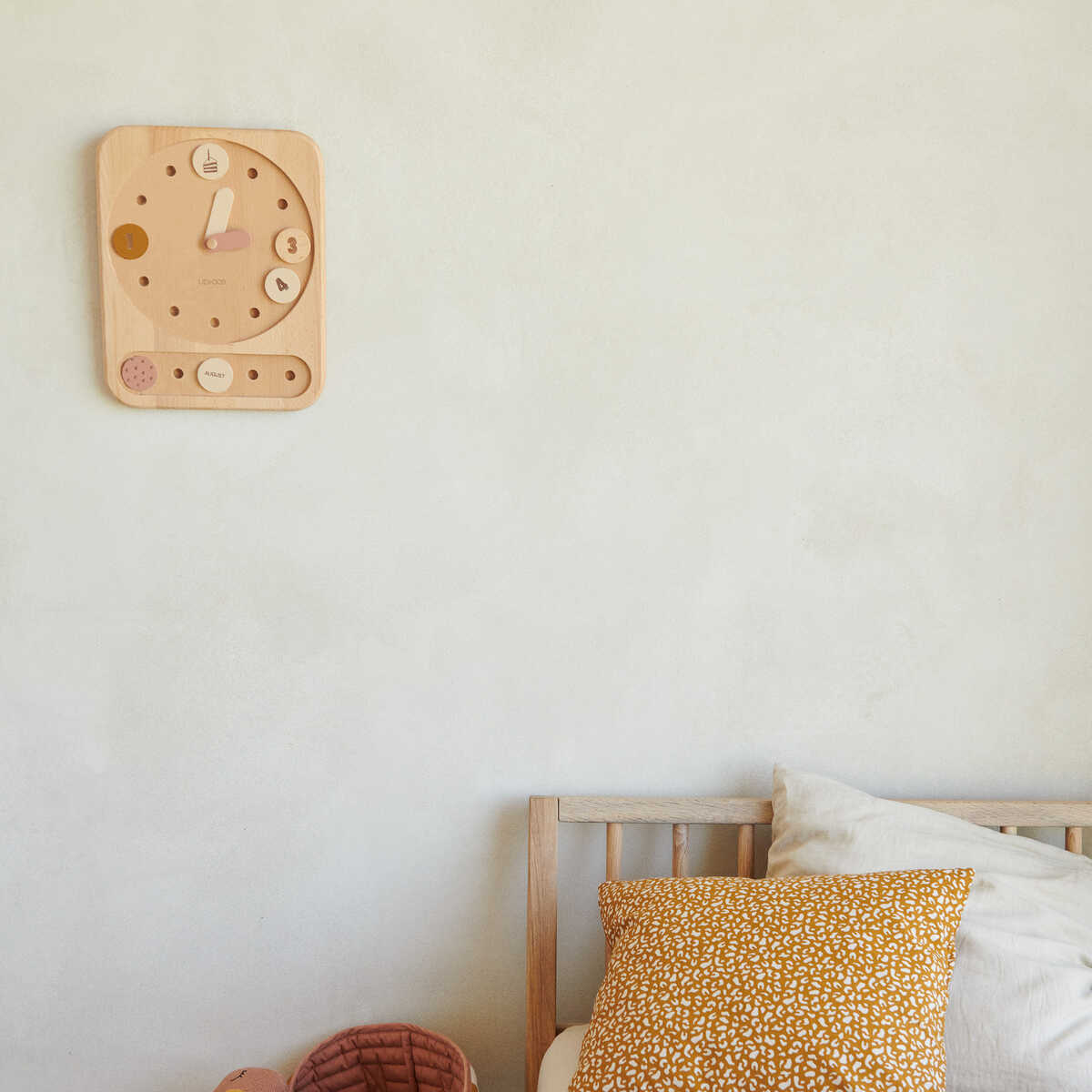 Reloj de madera Yelena rosa de Liewood