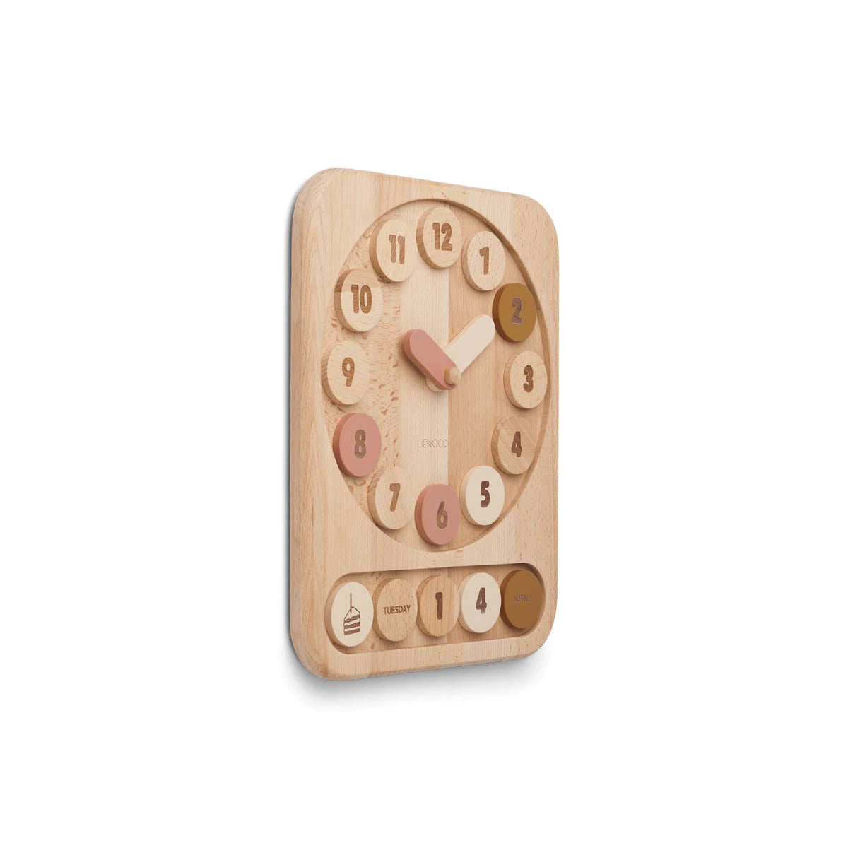 Reloj de madera Yelena rosa de Liewood