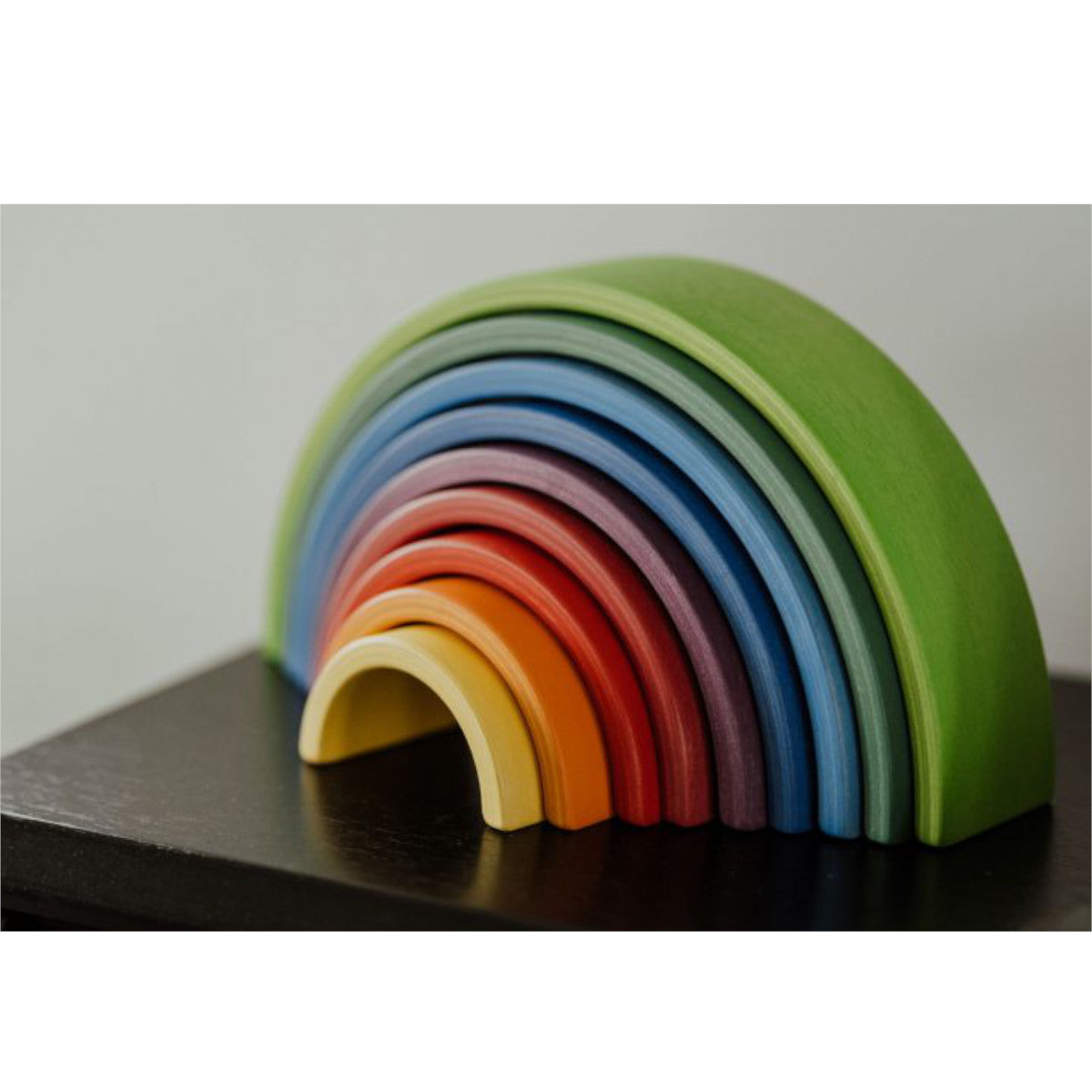 Arcoiris clásico de madera natural