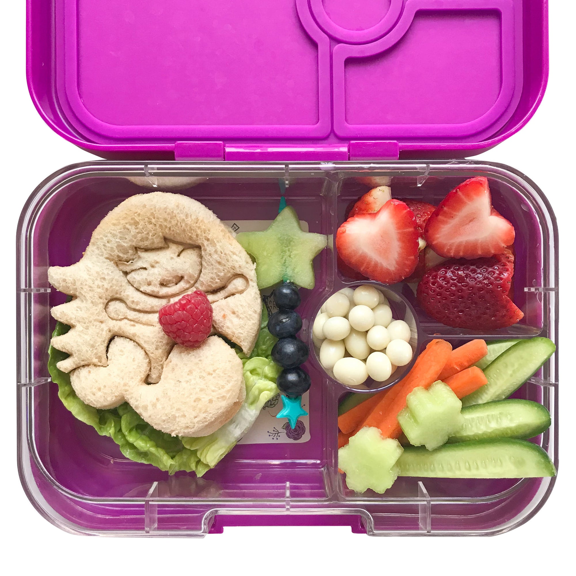 Set de 19 piezas cubiertos cortador y lunch punch Yumbox
