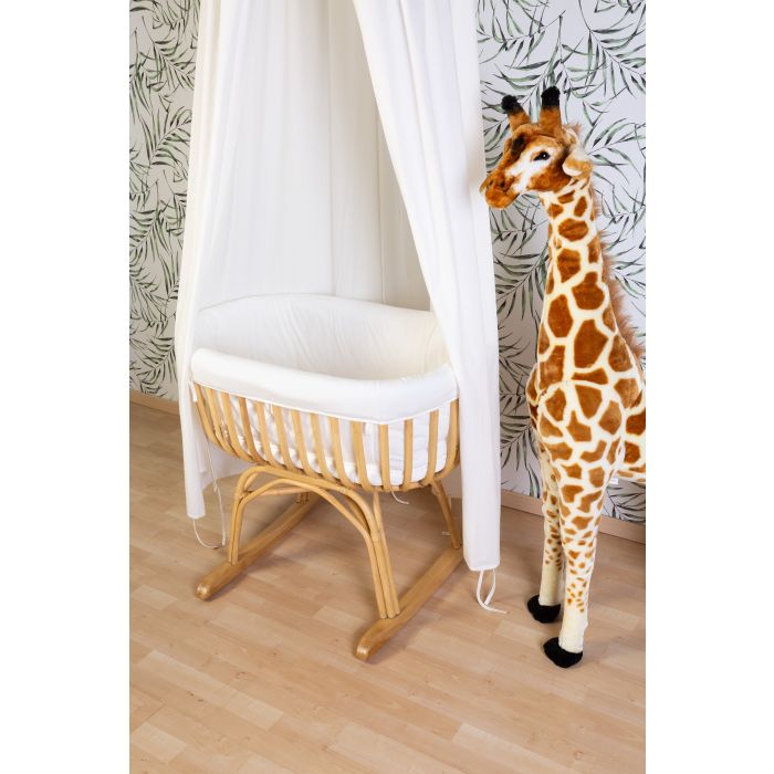 Minicuna de Ratán con vestidura colchón 90x50 Childhome