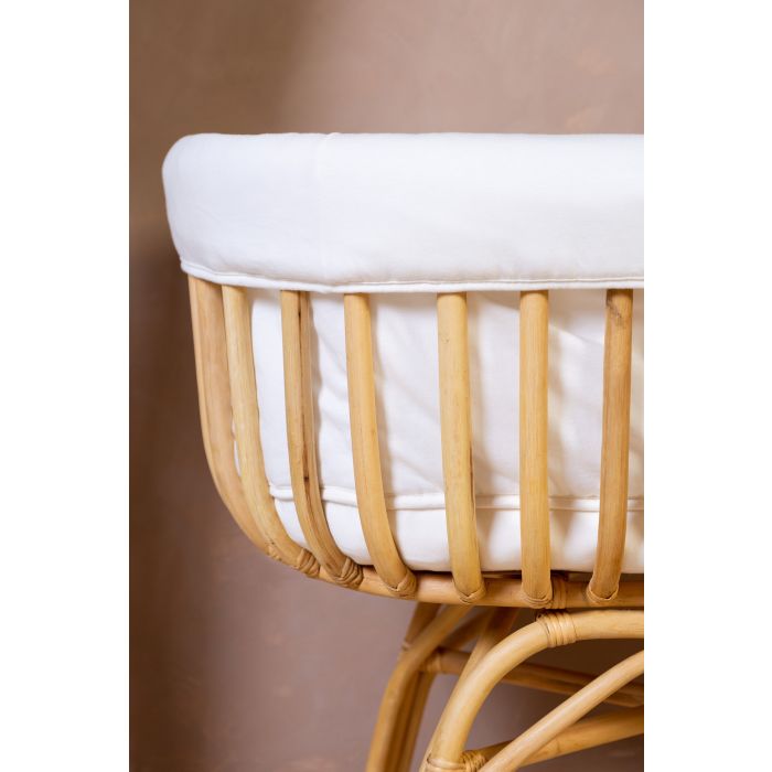 Minicuna de Ratán con vestidura colchón 90x50 Childhome