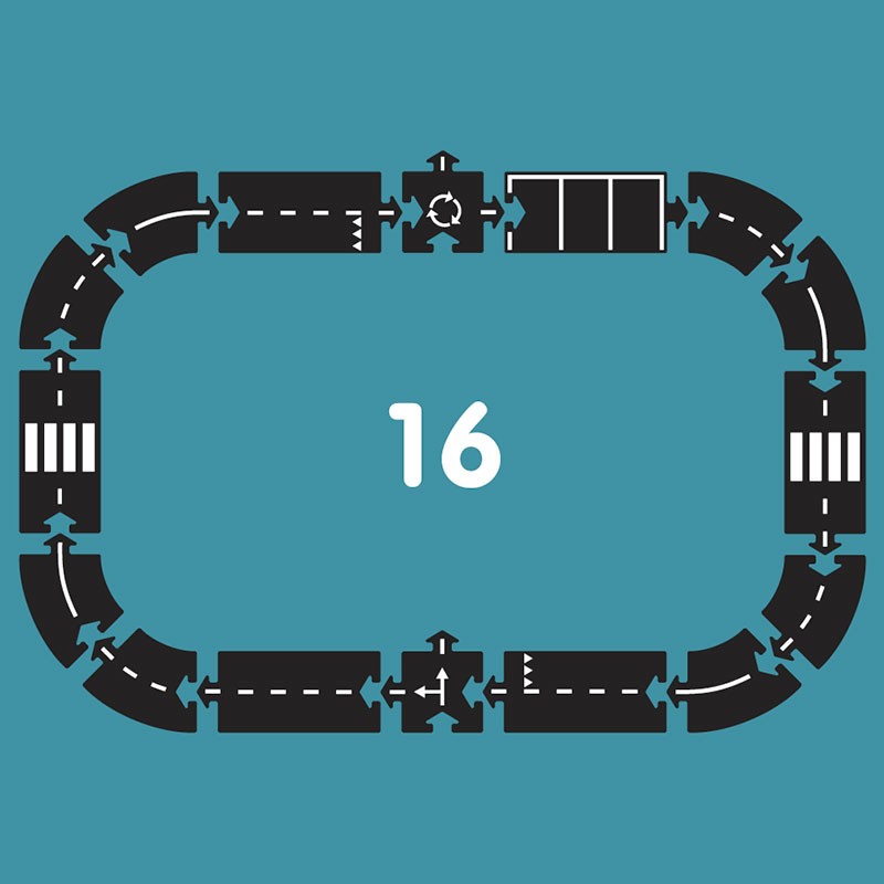 Expressway - Carretera Flexible Waytoplay 16 piezas