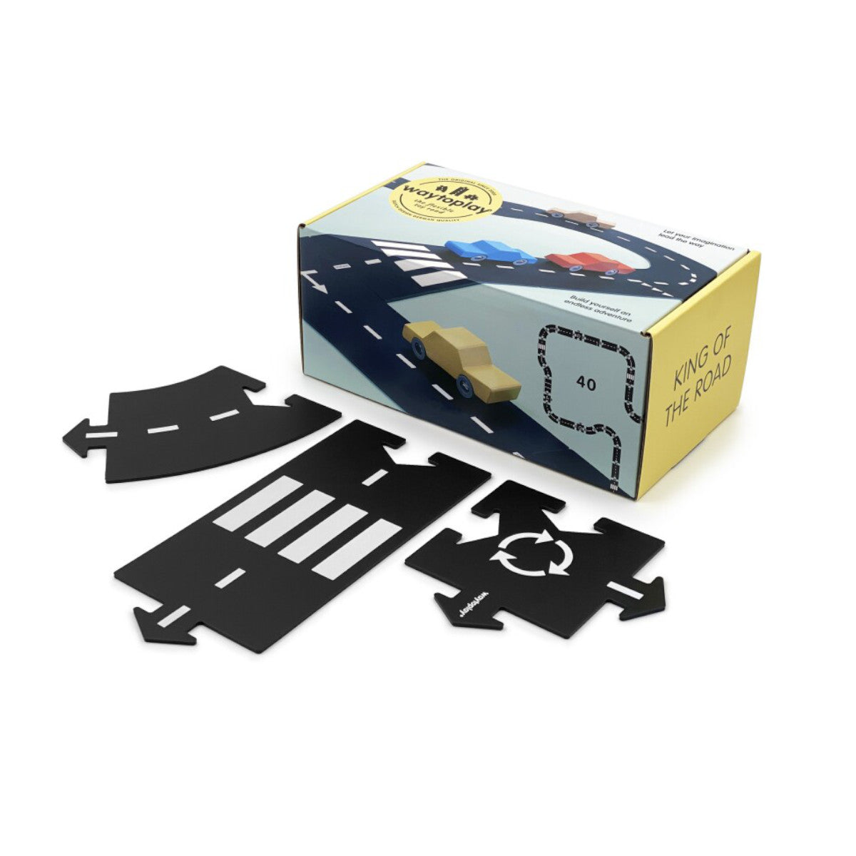 King of the road- Carretera Flexible Waytoplay 40 piezas