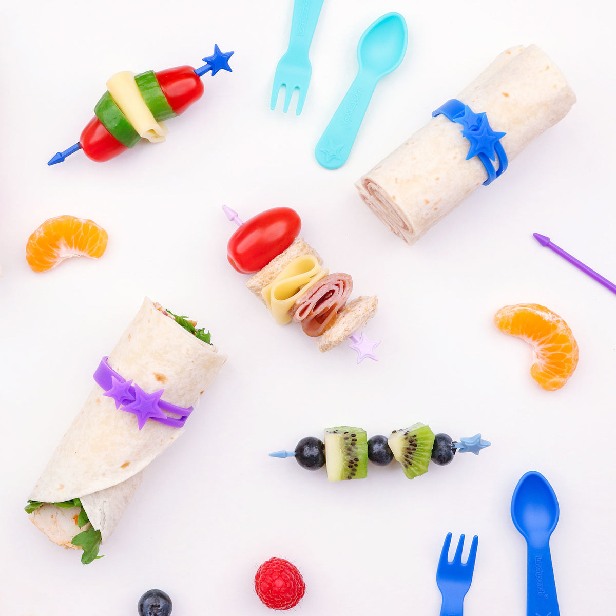 Pack de 7 Lunch Punch arcoiris Yumbox