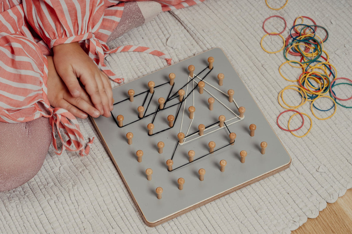 Tabla de madera Geoboard Montessori