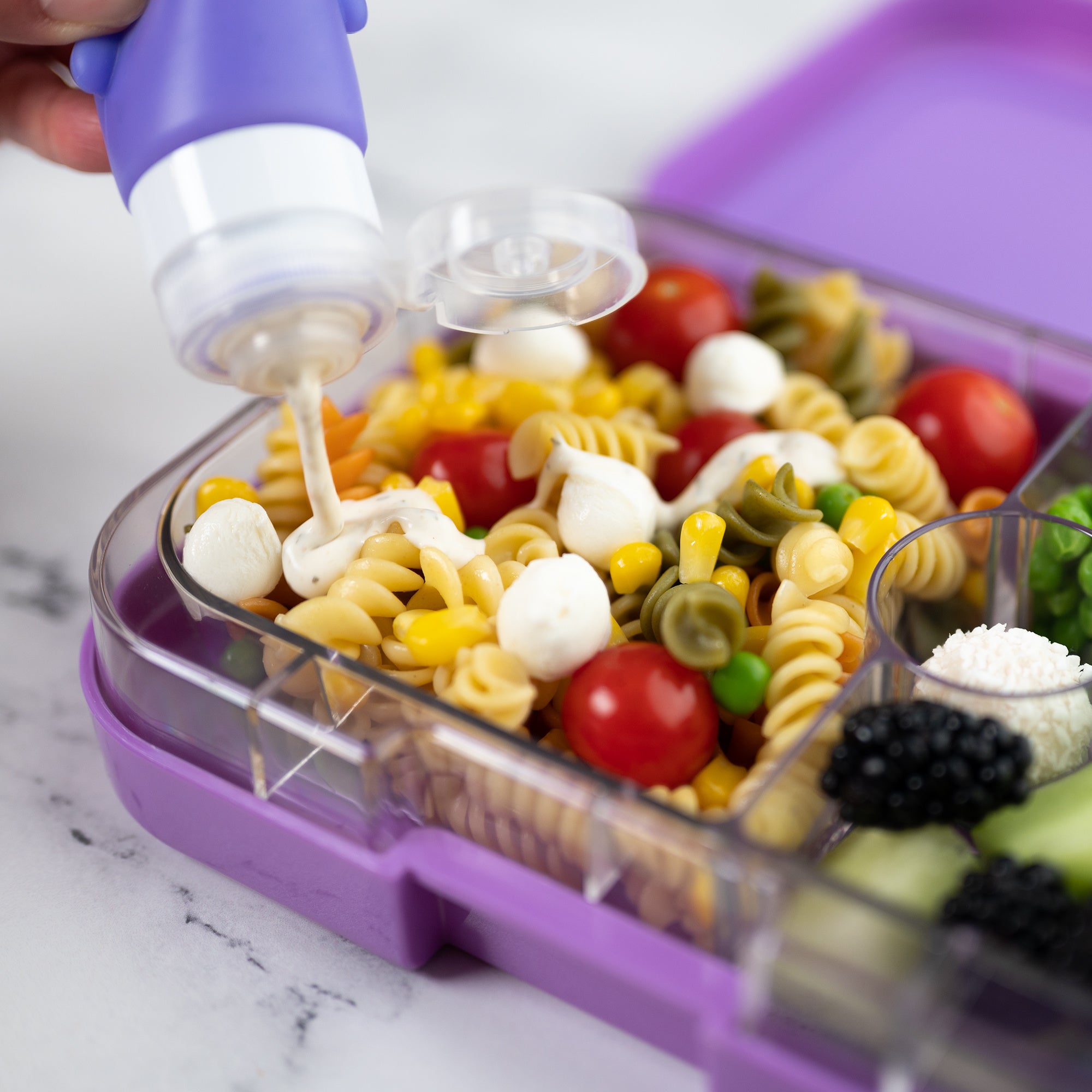 3 Mini dispensadores Yumbox Squeezy Monster