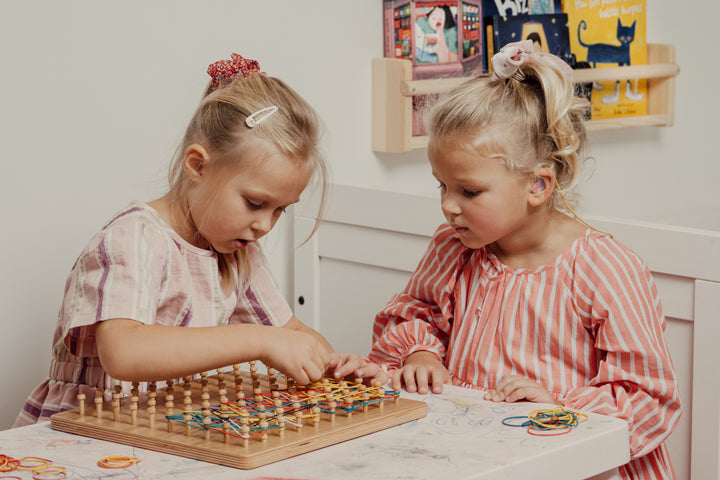 Tabla de madera Geoboard Montessori