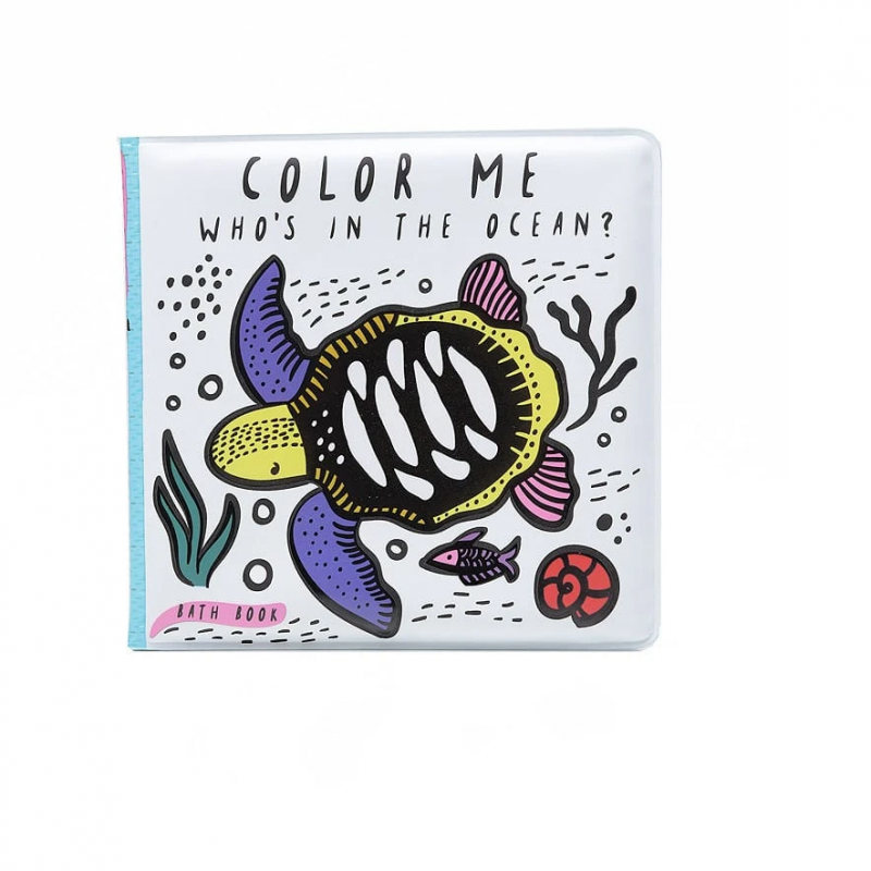 Libro para el baño para colorear de  Wee Gallery Océano