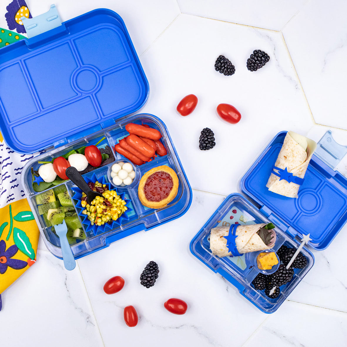 Set de 18 piezas cubiertos y lunch punch Yumbox