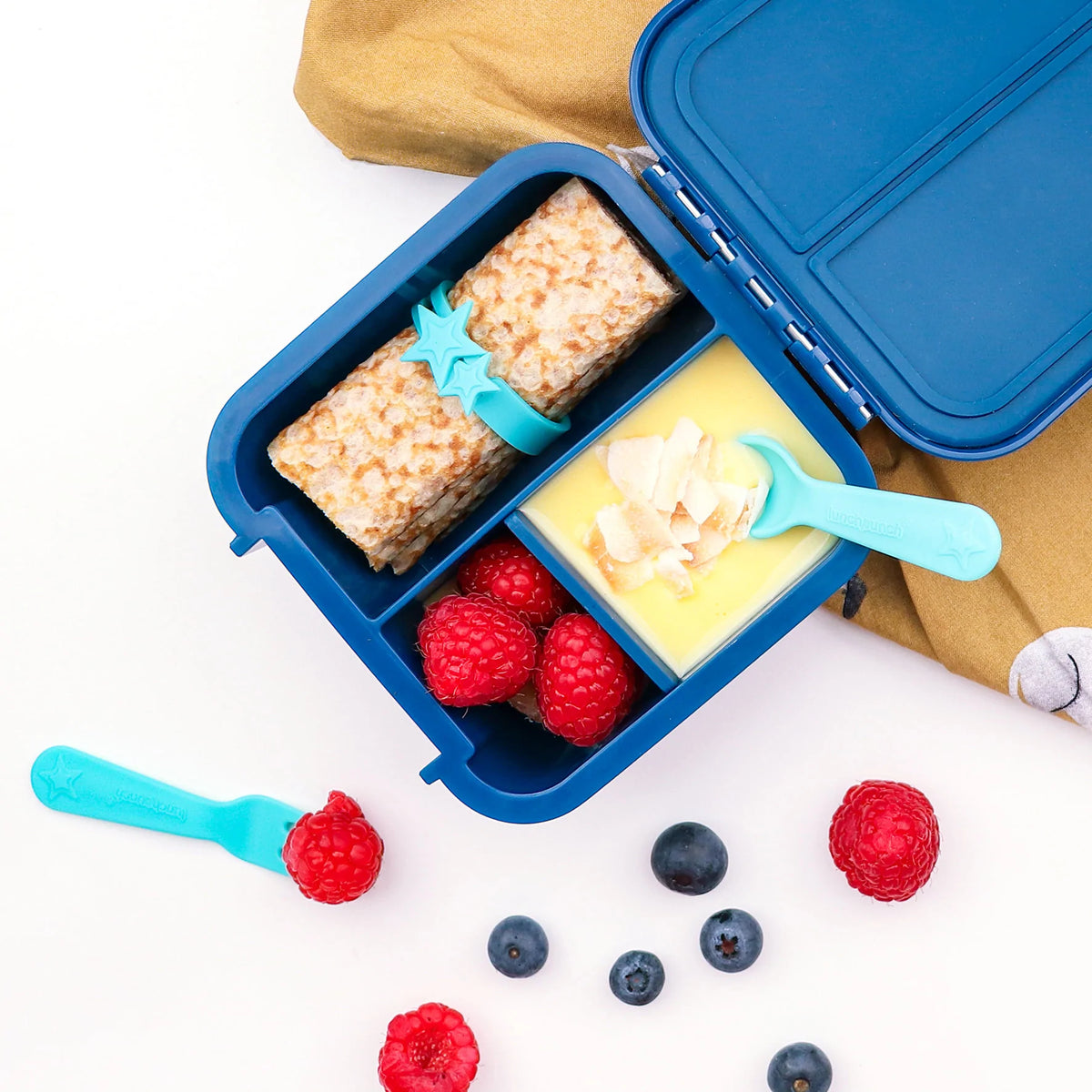 Set de 18 piezas cubiertos y lunch punch Yumbox