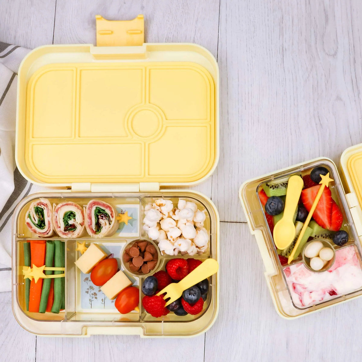 Set de 18 piezas cubiertos y lunch punch Yumbox