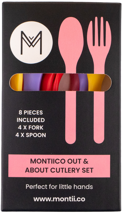 Pack 8 cucharas y tenedores Montii