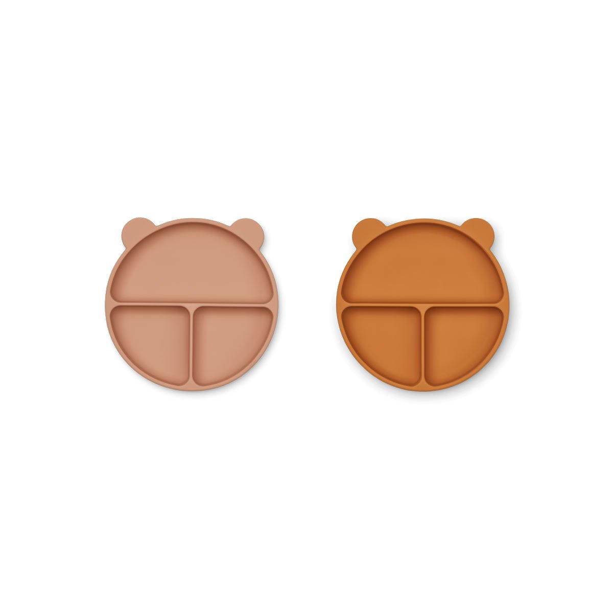 Pack de 2 platos infantil MERRICK rosa/mostaza de Liewood