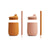 Pack de 2 Vasos con pajita Ellis Mostaza/rosa de Liewood