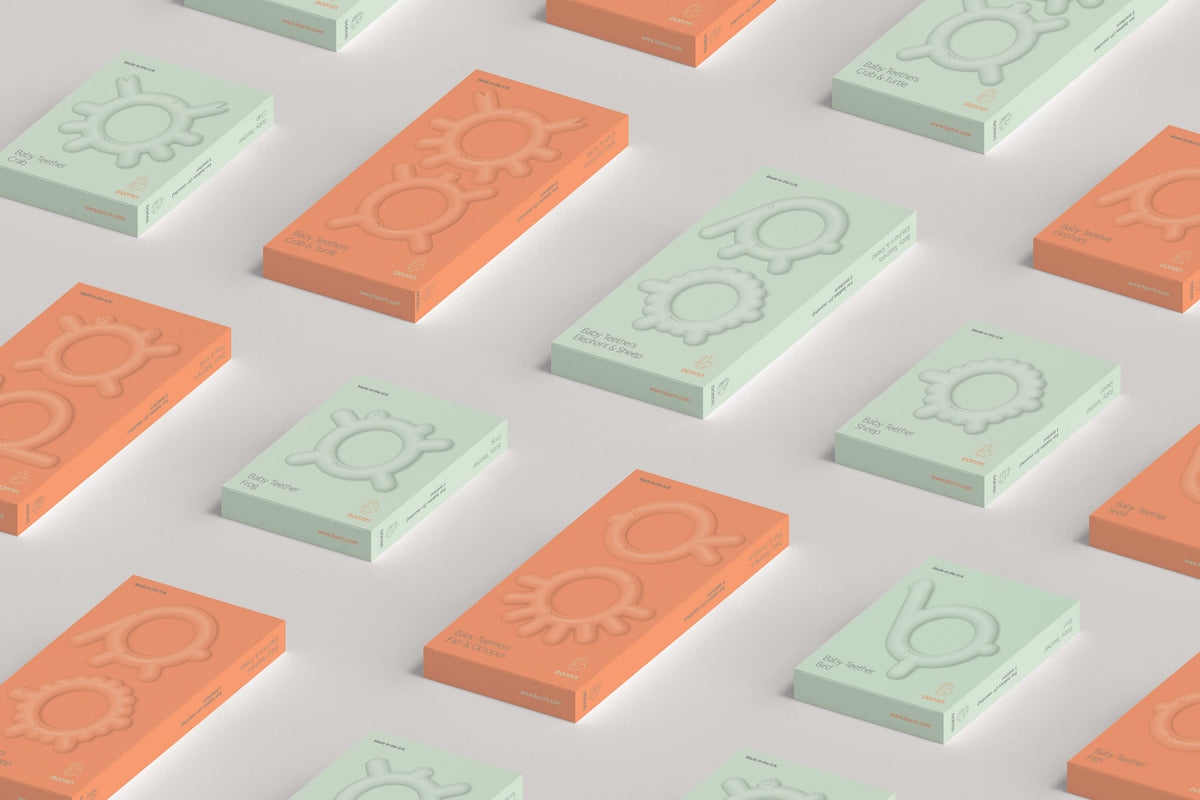 Mordedor de silicona Borrn Cangrejo verde