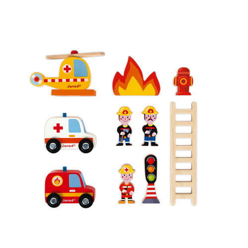 Parque de bomberos madera Janod