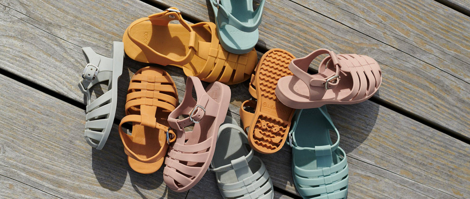 Sandalias Cangrejeras infantil Bre Peppermint de Liewood