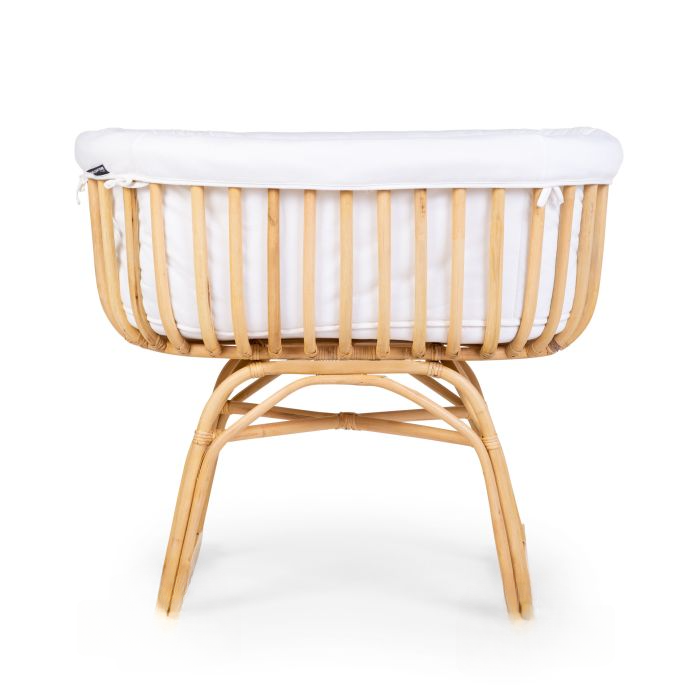 Minicuna de Ratán con vestidura colchón 90x50 Childhome