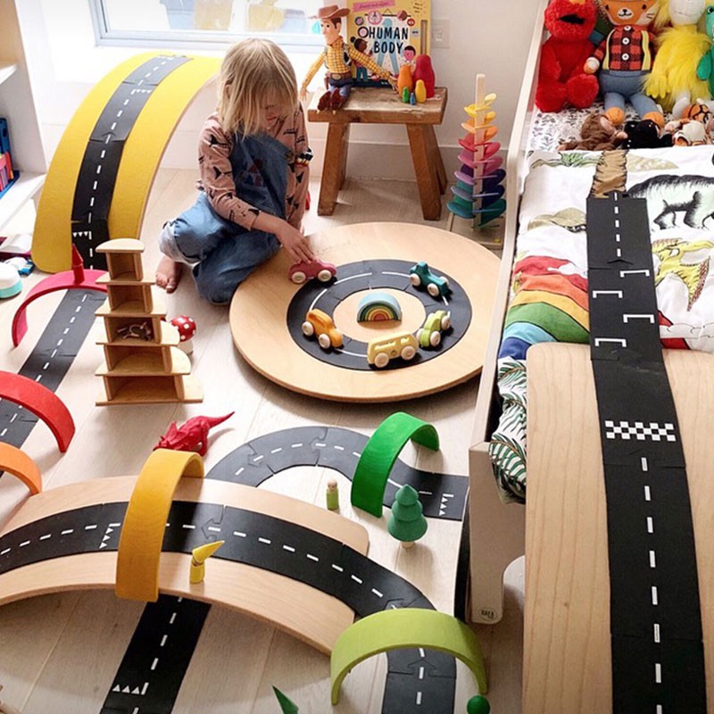 Highway- Carretera Flexible Waytoplay 24 piezas