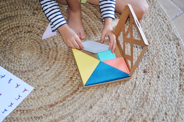Tangram de madera Pastel Me&Mine