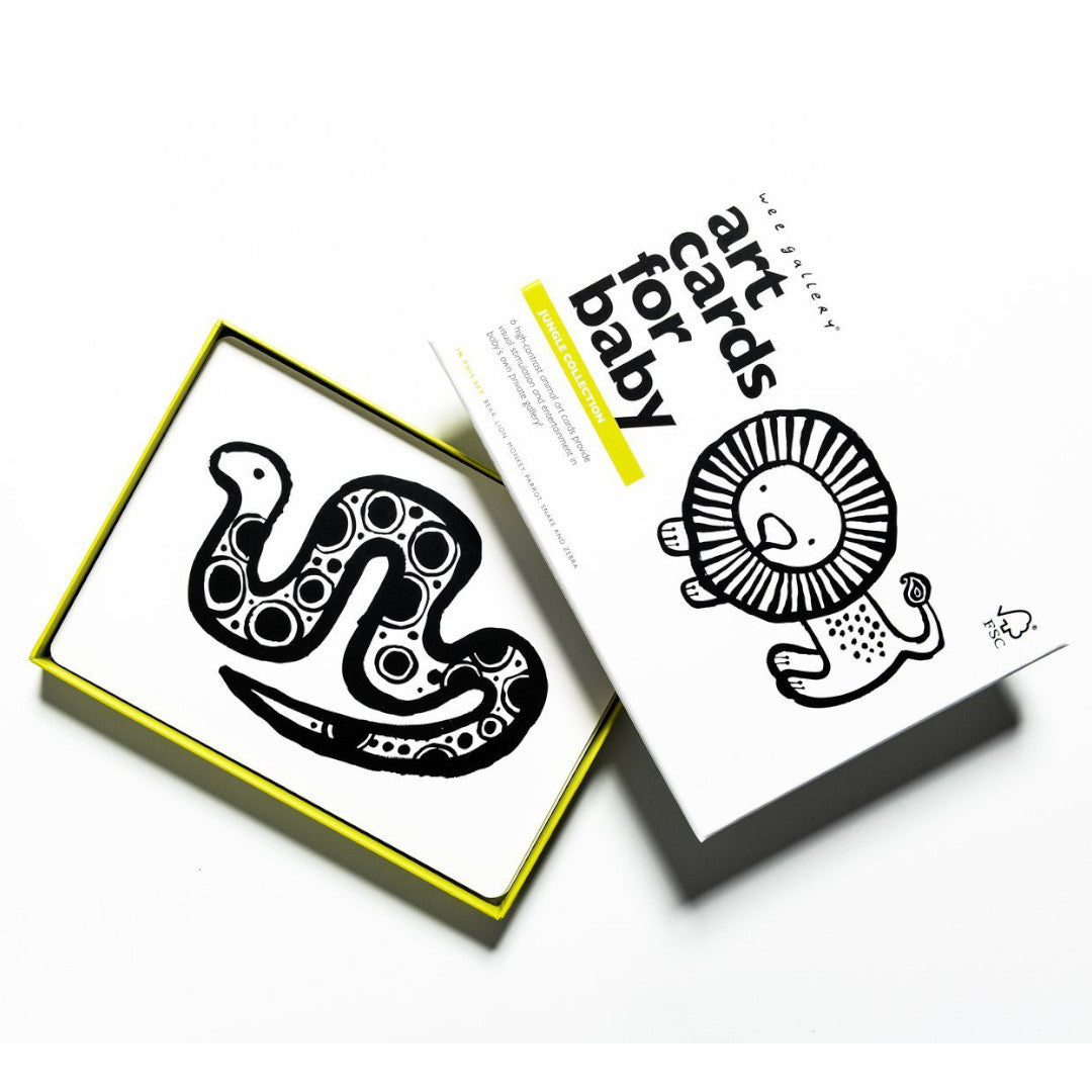 Tarjetas de Wee Gallery Jungla Art Cards contraste