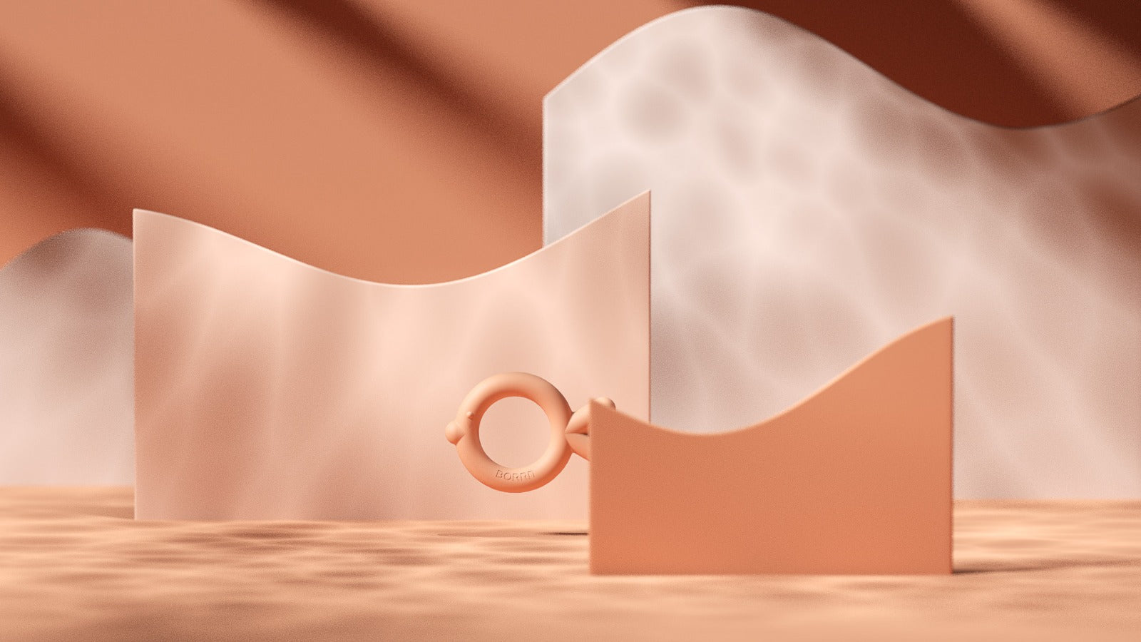 Mordedor de silicona Borrn Pez naranja