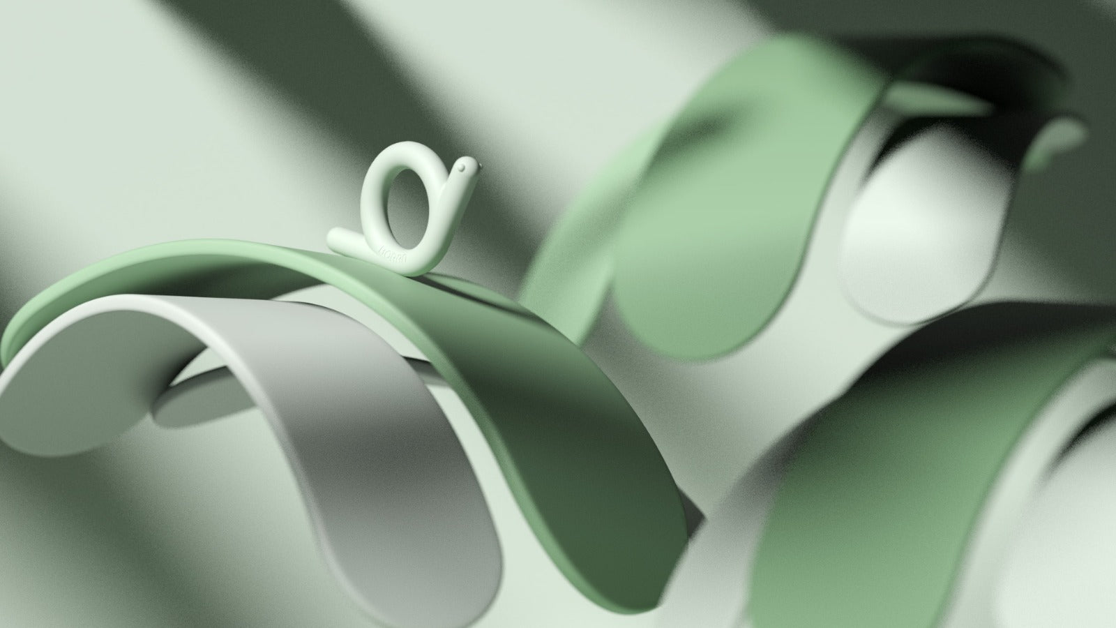 Mordedor de silicona Borrn Caracol verde