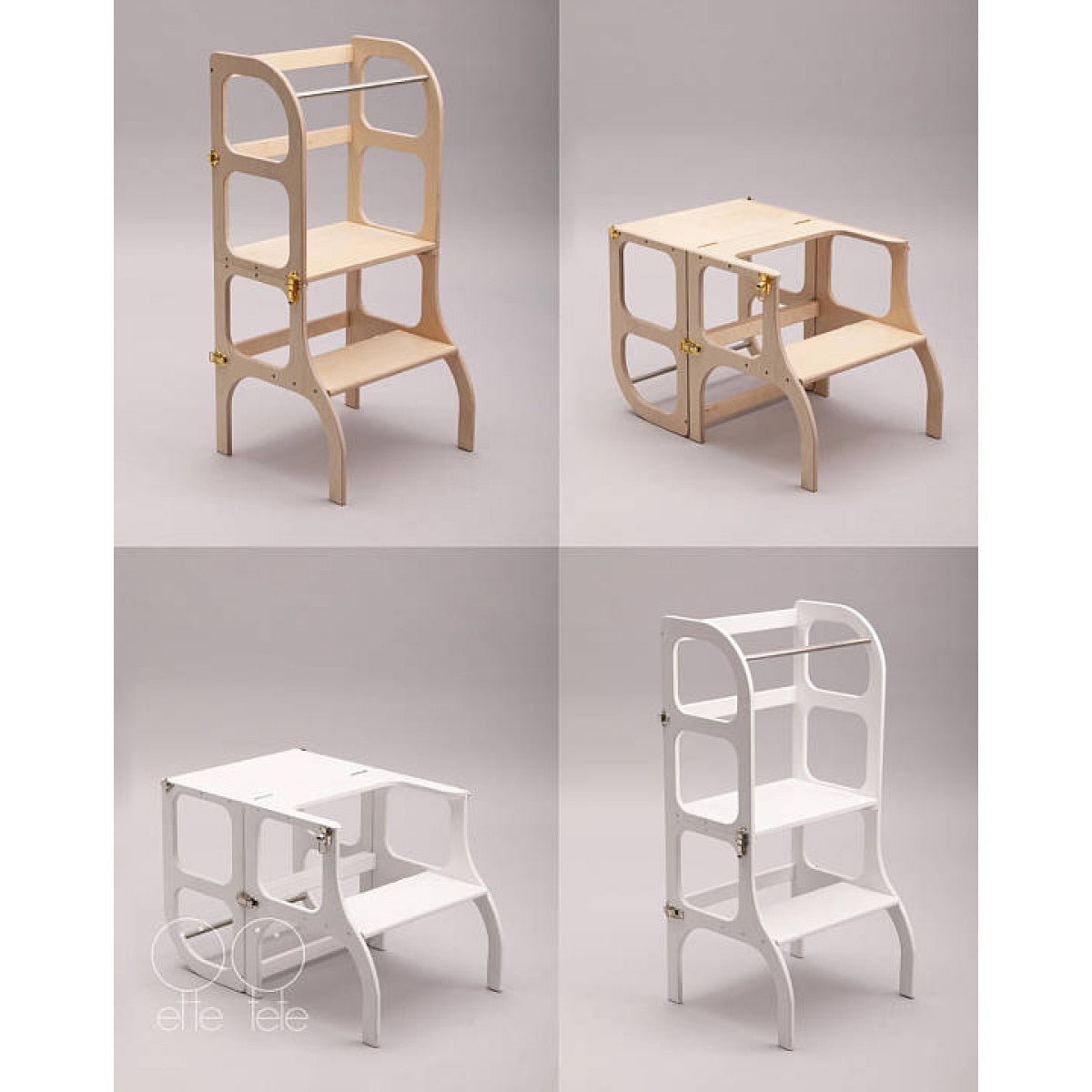 Torre de aprendizaje Ette tete convertible en pupitre