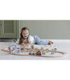 Zoo sistema de trenes de madera de Little Dutch